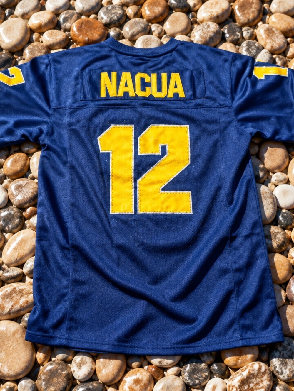 $125 PUKA NAKUA HIGHSCHOOL Men's Royal Blue Football Jersey - XL